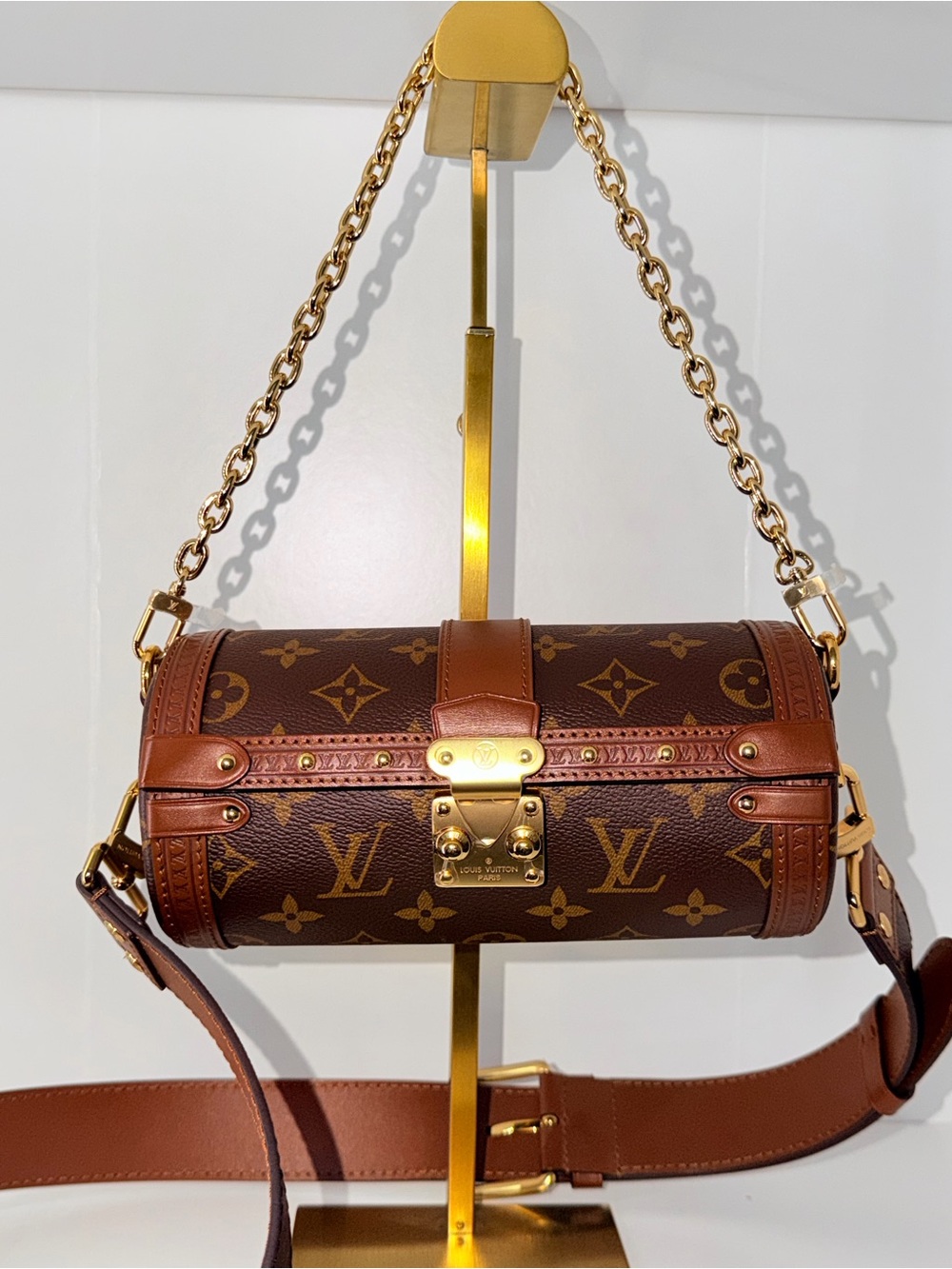 Louis Vuitton Papillon Trunk with gold-tone hardware. RFID microchip. Like new.